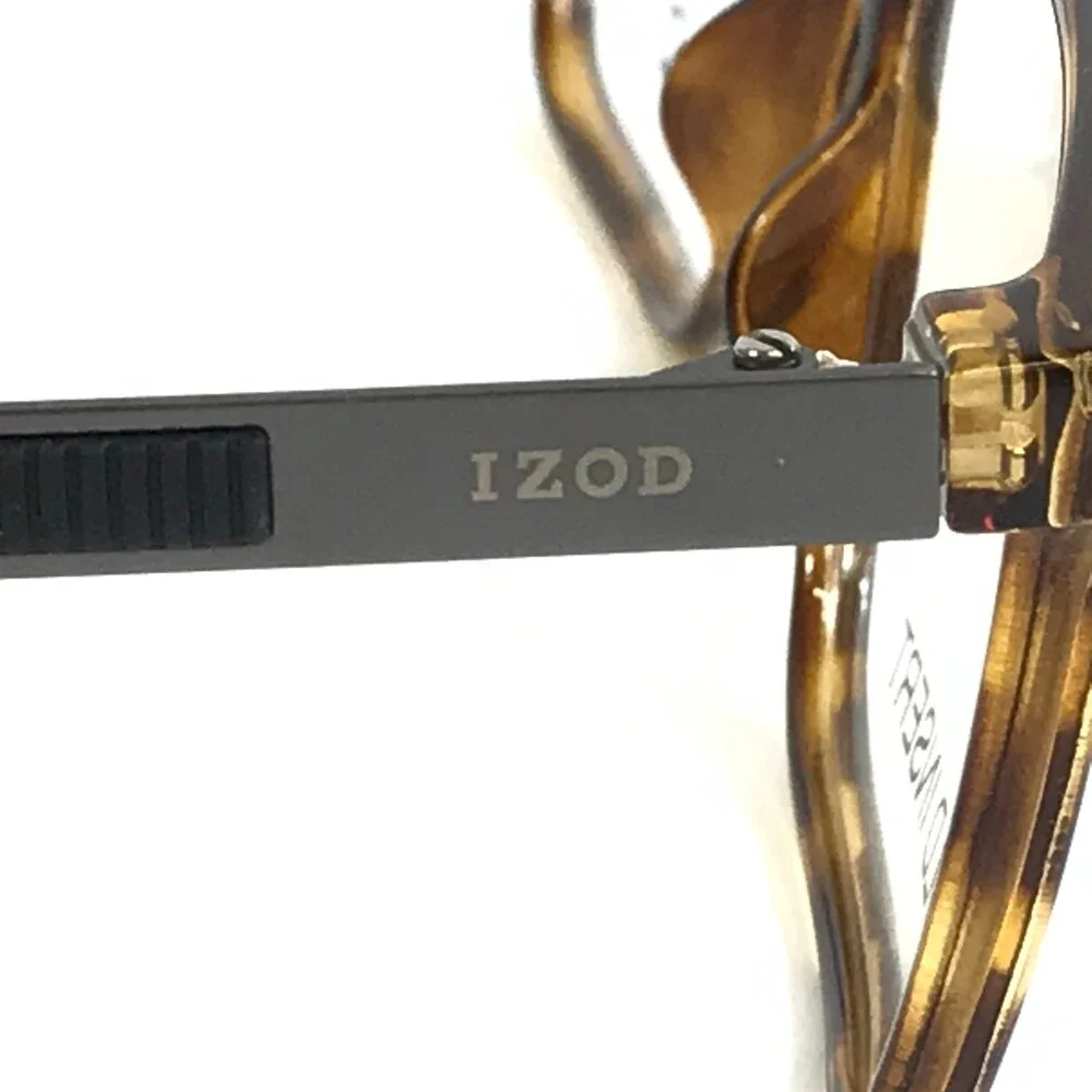 IZOD Eyeglasses Frames IZ2126 Tortoise Black Gray Rectangle Full Rim 54-17-145